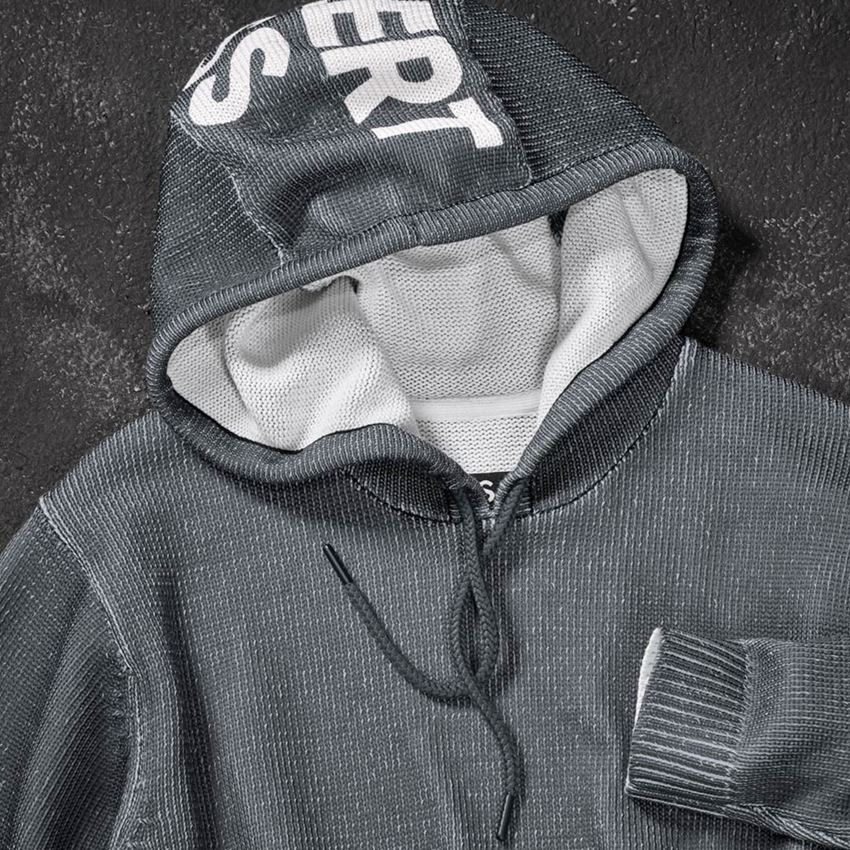 Maglie | Pullover | Camicie: Hoody in maglia e.s.iconic + grigio carbone 2