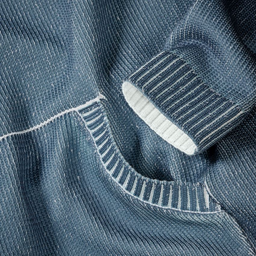 Maglie | Pullover | Camicie: Hoody in maglia e.s.iconic + blu ossido 2