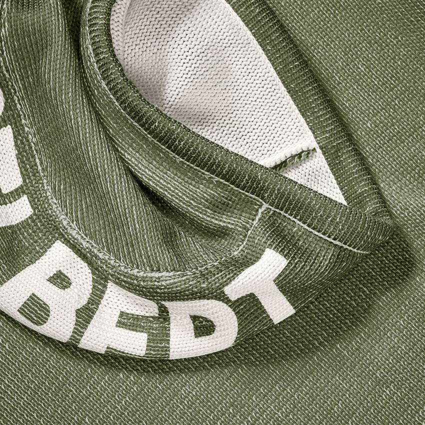 Maglie | Pullover | Camicie: Hoody in maglia e.s.iconic + verde montagna 2