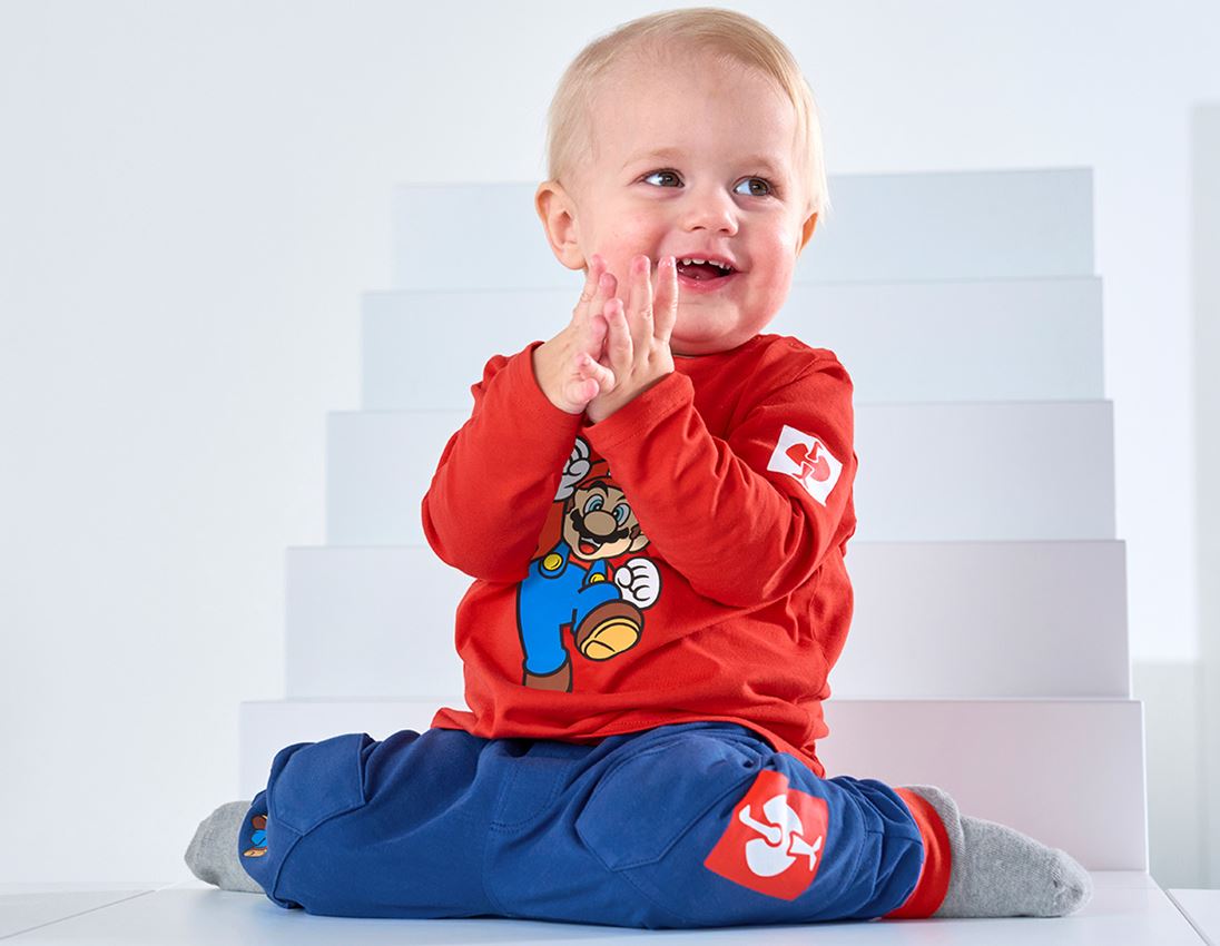 Collaborazioni: Set pigiama da neonato Super Mario + blu alcalino/rosso strauss