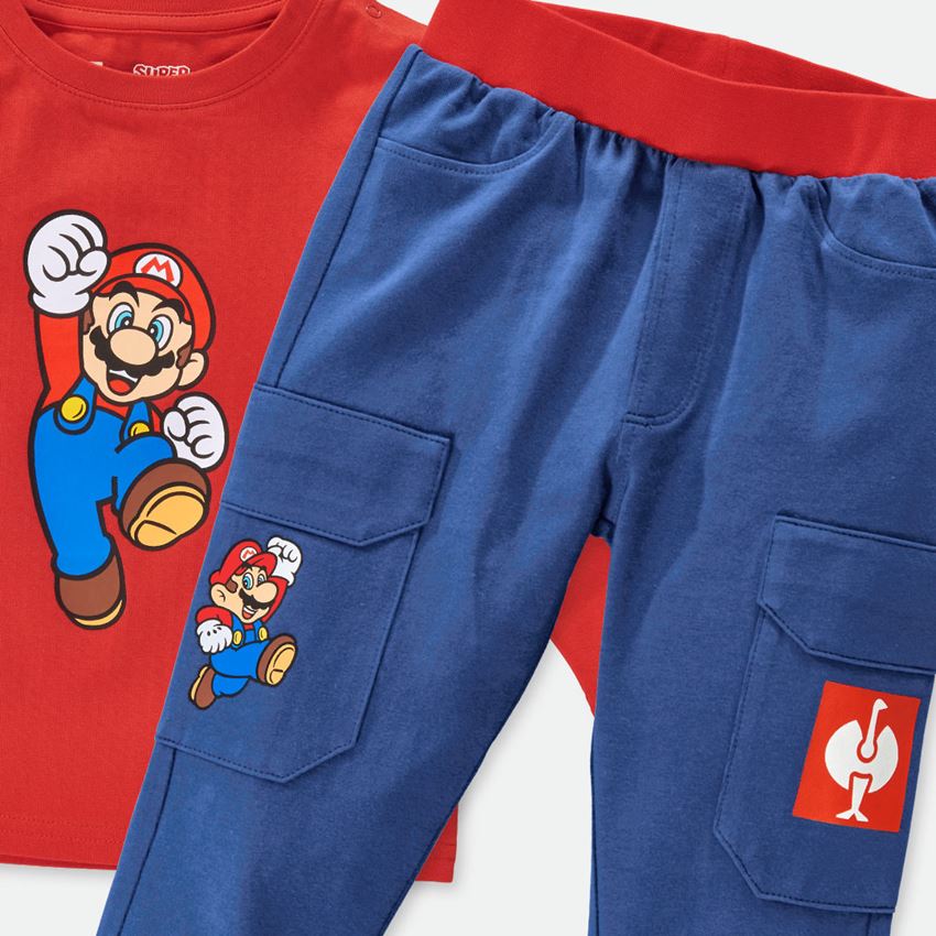 Accessori: Set pigiama da neonato Super Mario + blu alcalino/rosso strauss 2