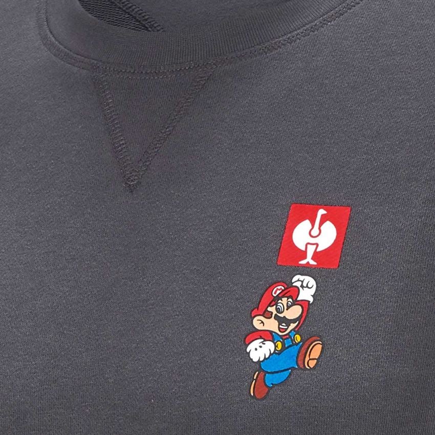 Maglie | Pullover | Camicie: Felpa Super Mario, uomo + antracite  2