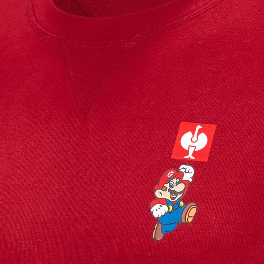 Maglie | Pullover | Camicie: Felpa Super Mario, uomo + rosso fuoco 2