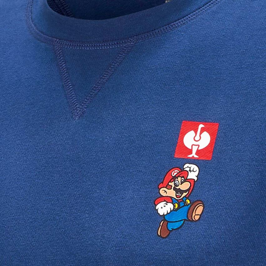 Maglie | Pullover | Camicie: Felpa Super Mario, uomo + blu alcalino 2