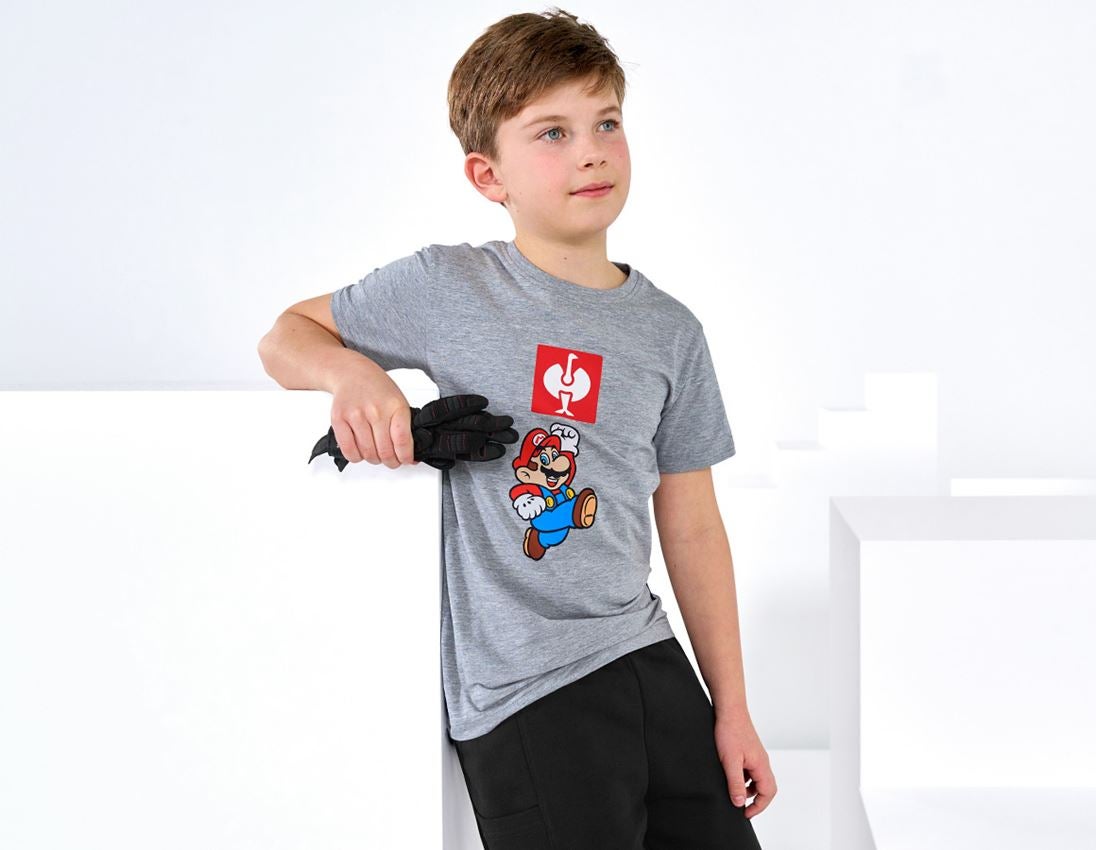 Collaborazioni: Super Mario t-shirt, bambino + grigio sfumato