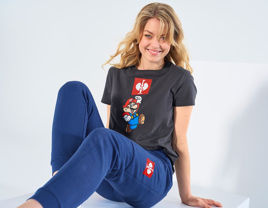 Collaborazioni: Super Mario t-shirt, donna + antracite 