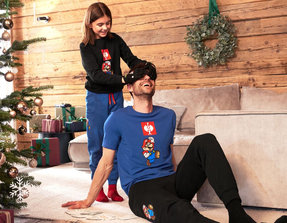 Collaborazioni: T-shirt Super Mario, uomo + blu alcalino 1