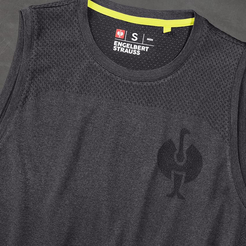 Maglie | Pullover | Camicie: Maglietta atletica seamless e.s.trail + nero melange 2