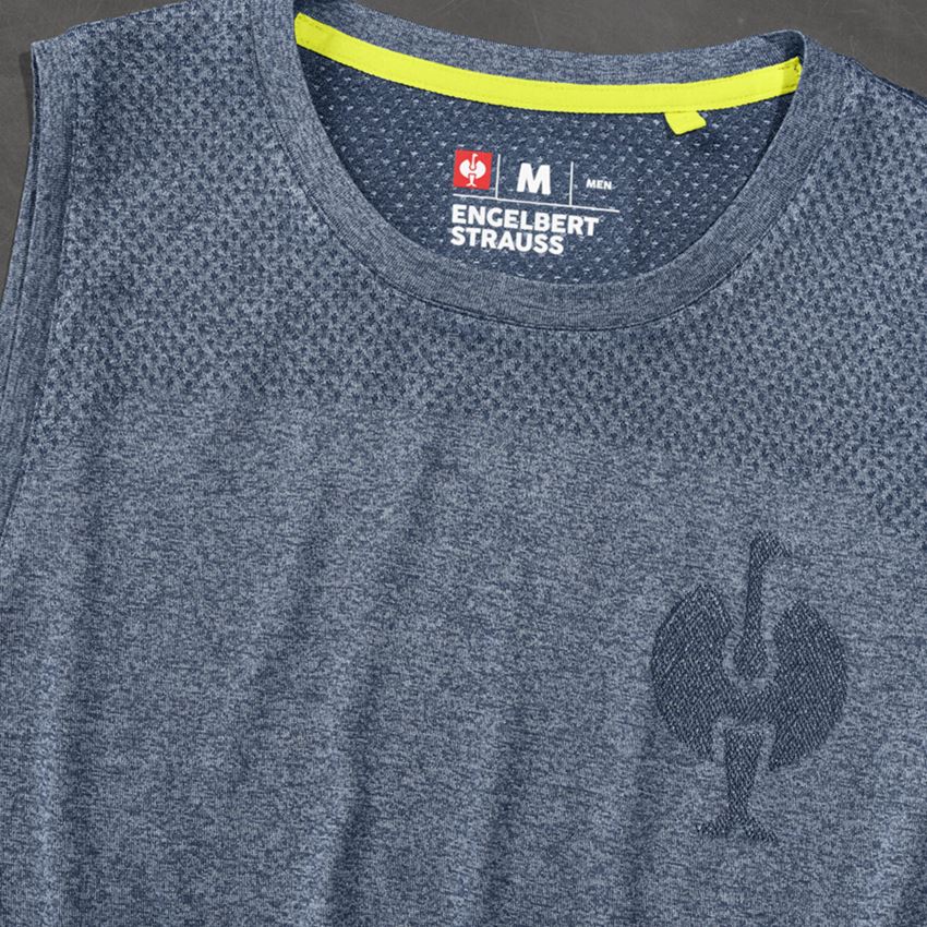 Maglie | Pullover | Camicie: Maglietta atletica seamless e.s.trail + blu profondo melange 2