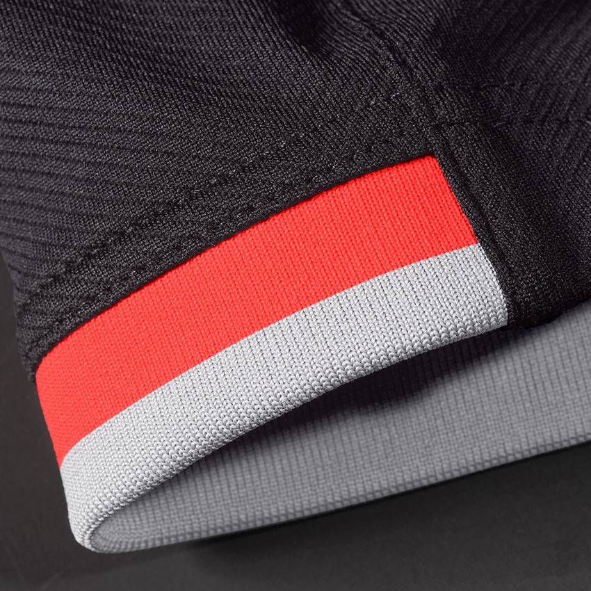 Maglie | Pullover | Camicie: T-shirt funzionale e.s.ambition + nero/rosso fluo 2