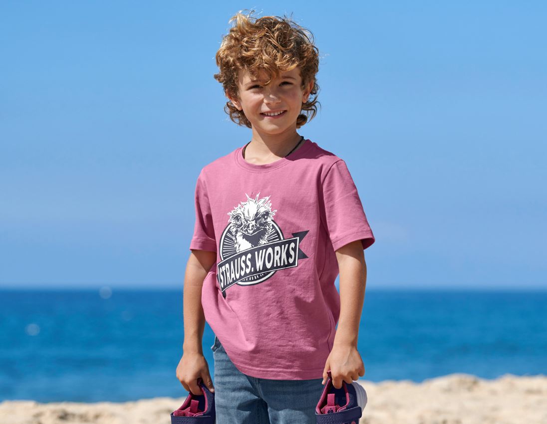 Abbigliamento: e.s. t-shirt strauss works, bambino + rosa tara