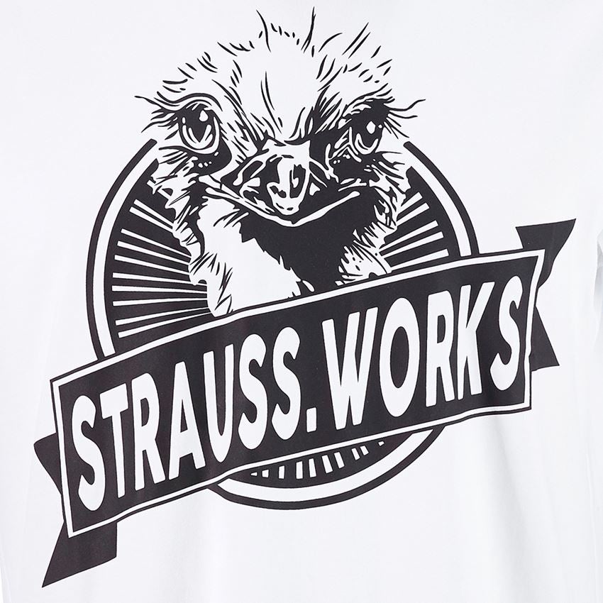 Maglie | Pullover | Camicie: e.s. t-shirt strauss works + bianco 2