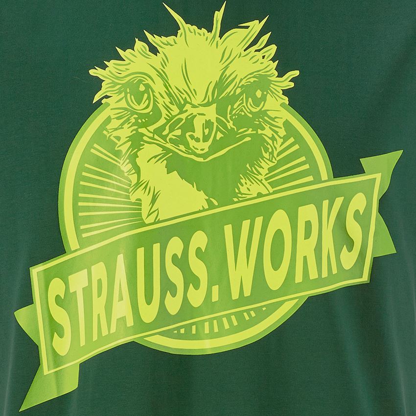 Maglie | Pullover | Camicie: e.s. t-shirt strauss works + verde 2