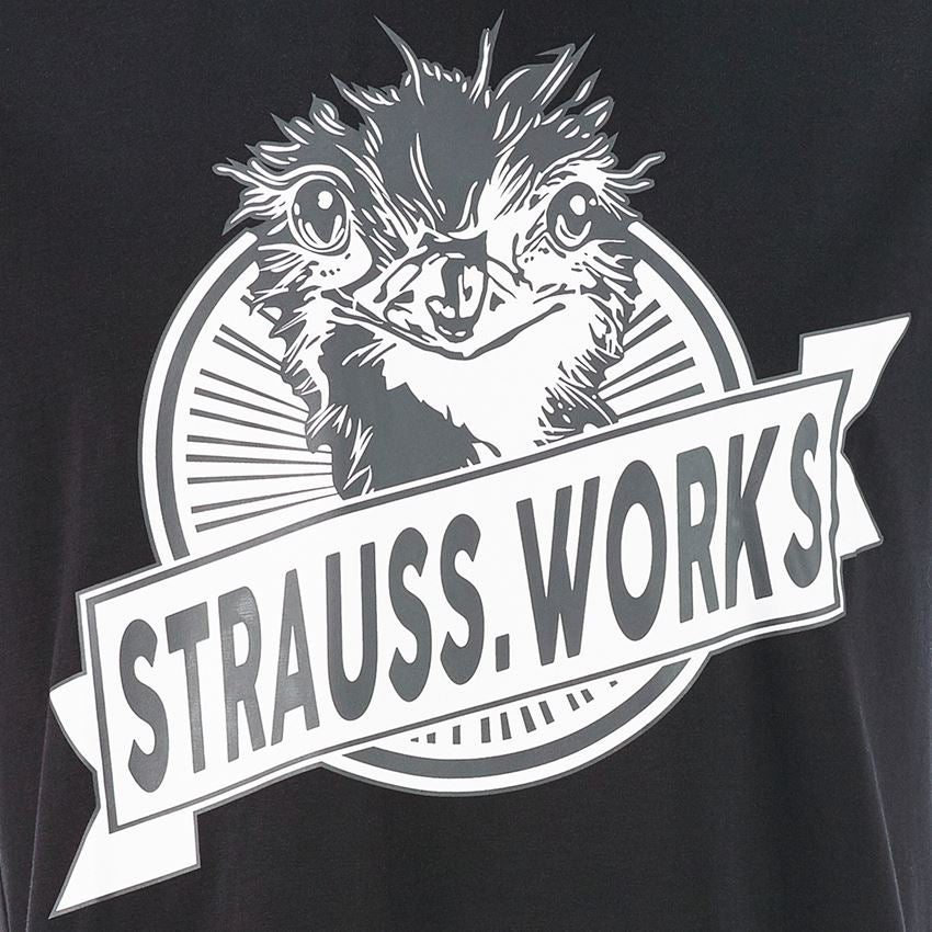 Maglie | Pullover | Camicie: e.s. t-shirt strauss works + nero/bianco 2