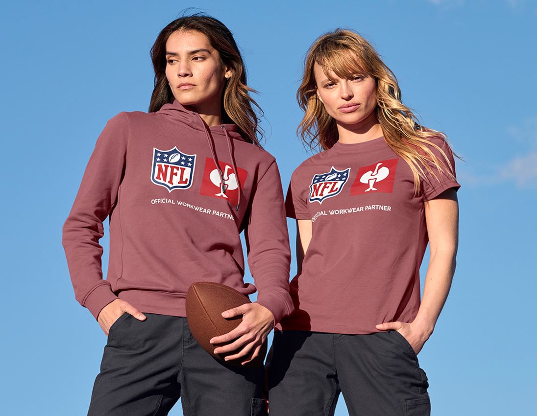 Bekleidung: NFL T-Shirt cotton, ladies + oxidrot 2