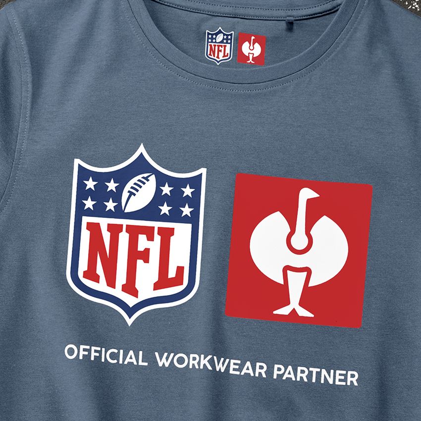 Shirts & Co.: NFL T-Shirt cotton, ladies + oxidblau 2