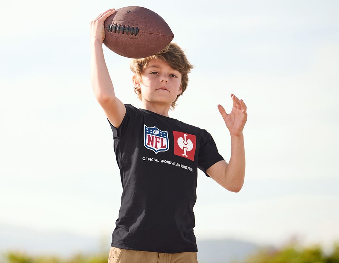 Collaborazioni: NFL T-Shirt cotton, kids + nero 1