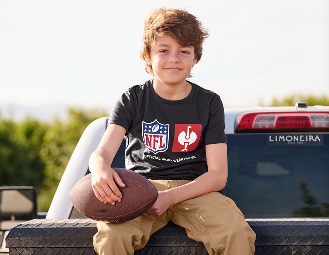 Bekleidung: NFL T-Shirt cotton, kids + schwarz 3