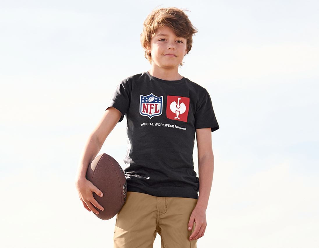 Collaborazioni: NFL T-Shirt cotton, kids + nero