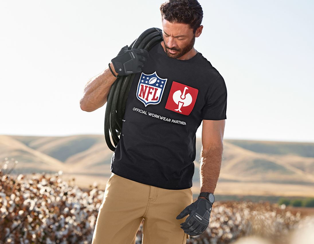 Kollaborationen: NFL T-Shirt cotton + schwarz