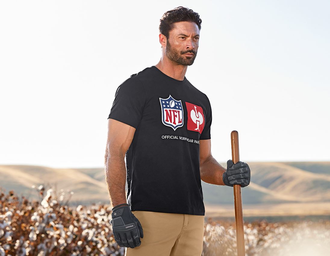 Shirts & Co.: NFL T-Shirt cotton + schwarz 2