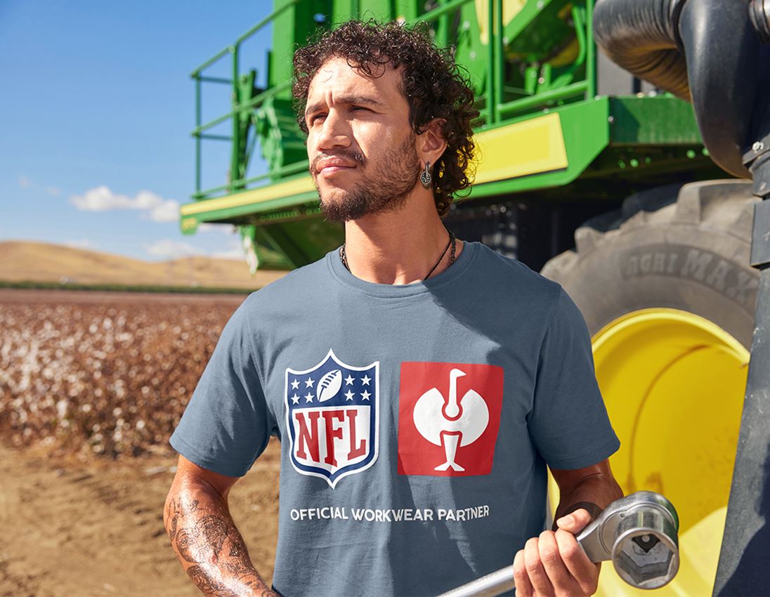 Maglie | Pullover | Camicie: NFL T-Shirt cotton + blu ossido 1