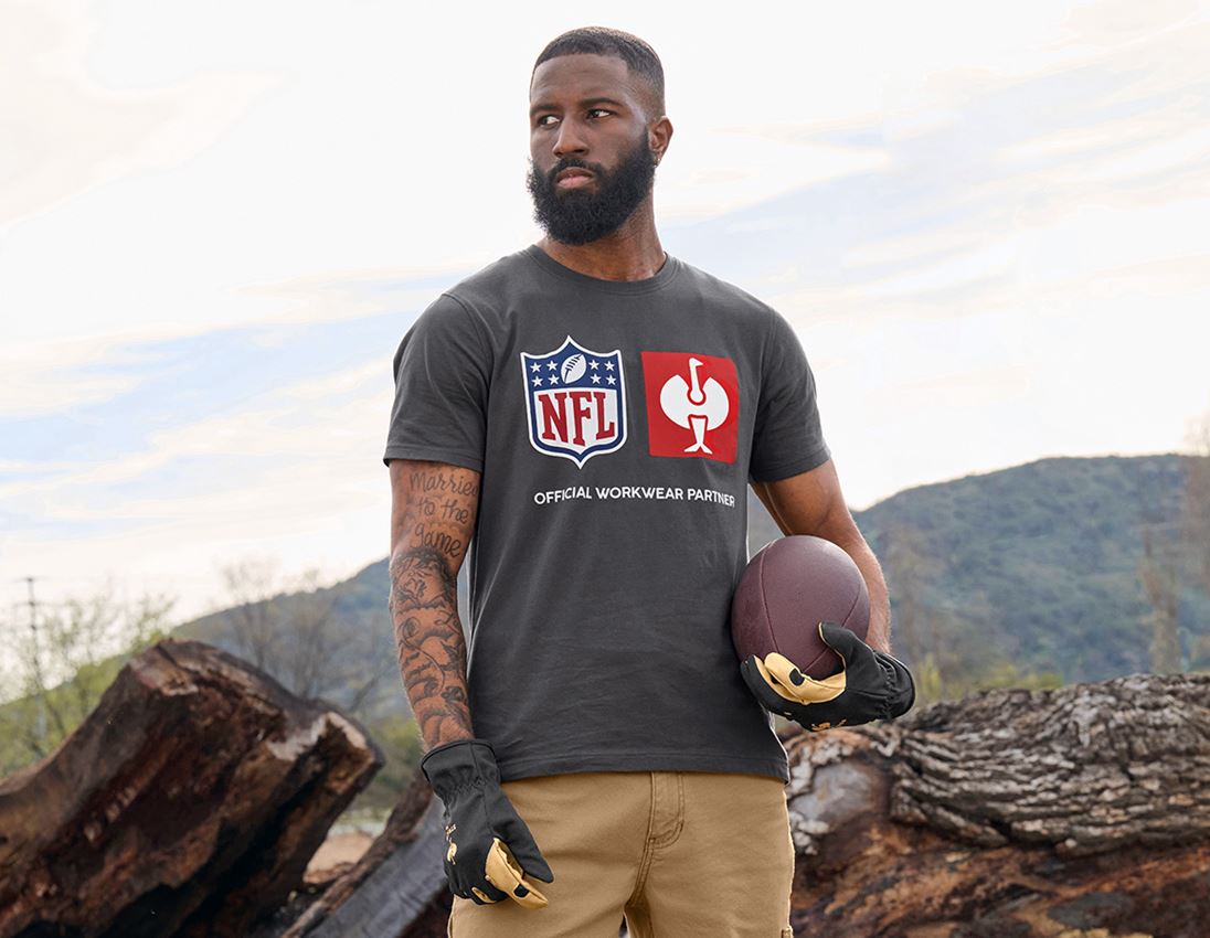 Shirts & Co.: NFL T-Shirt cotton + carbongrau