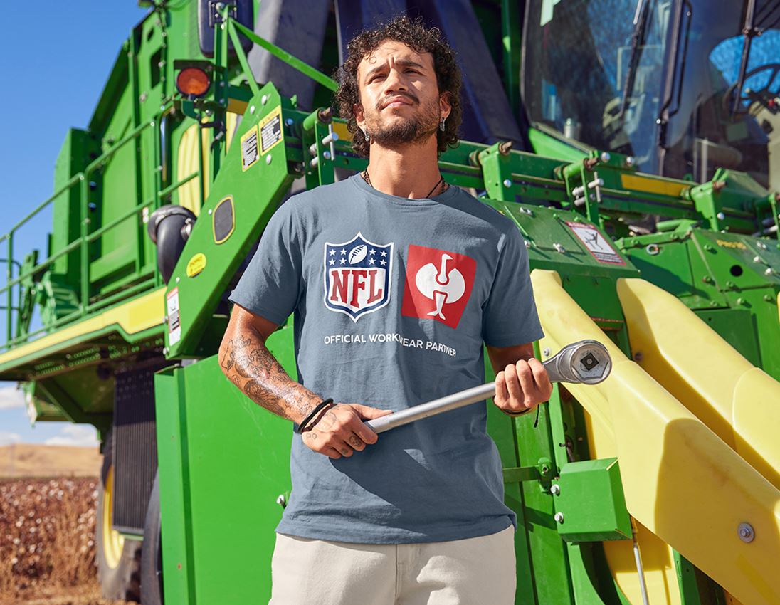 Maglie | Pullover | Camicie: NFL T-Shirt cotton + blu ossido