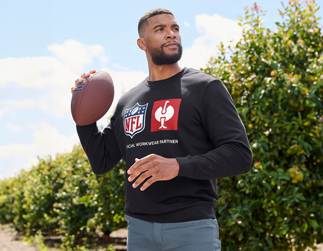 Collaborazioni: NFL Sweatshirt cotton + nero