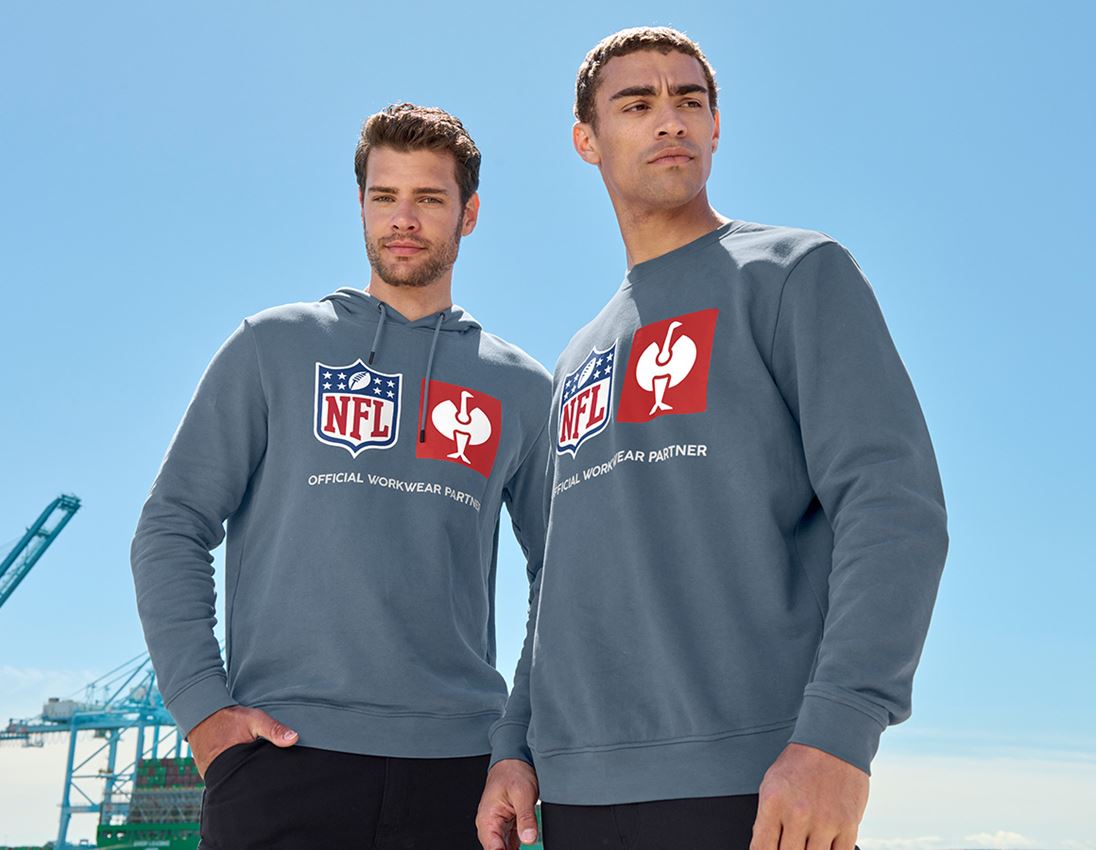 Collaborazioni: NFL Sweatshirt cotton + blu ossido 1