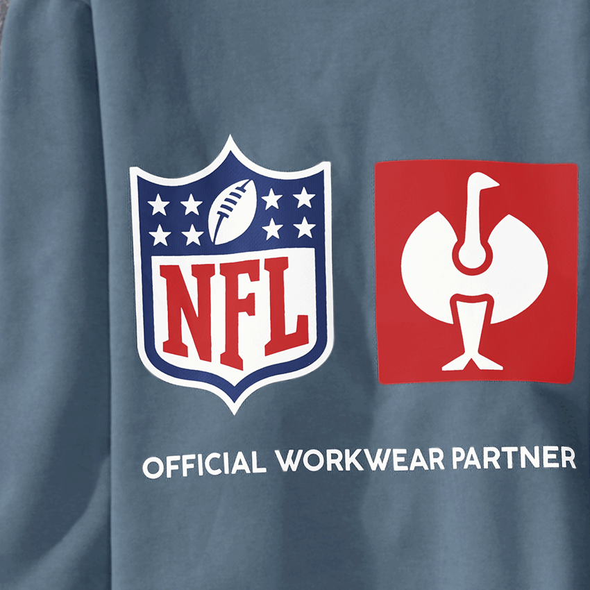 Collaborazioni: NFL Sweatshirt cotton + blu ossido 2