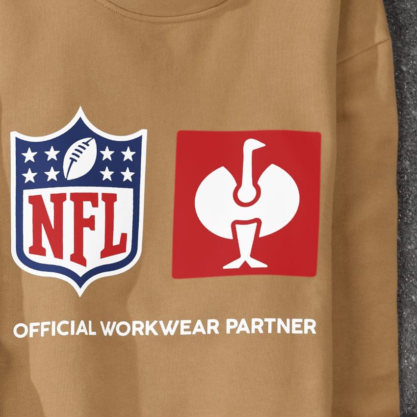 Collaborazioni: NFL Sweatshirt cotton + marrone mandorla 2