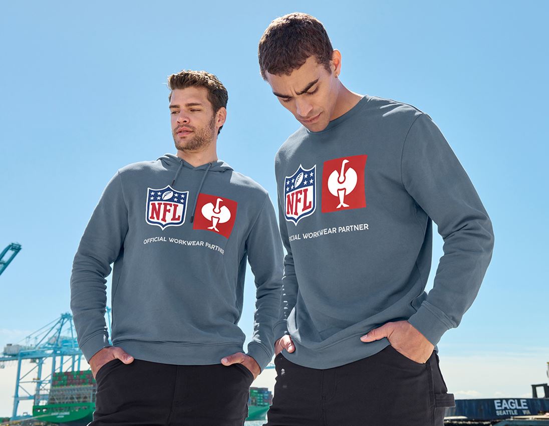 Collaborazioni: NFL Sweatshirt cotton + blu ossido