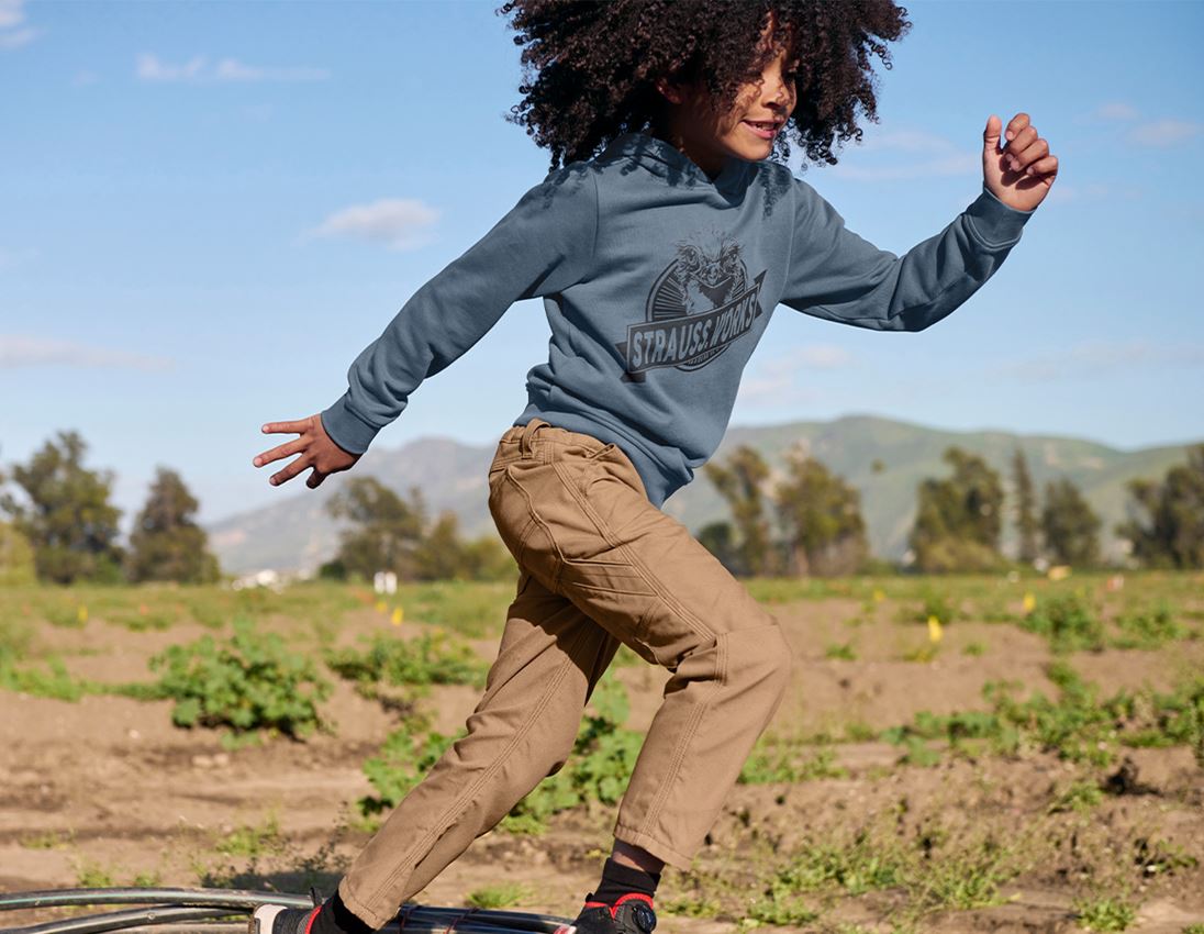 Maglie | Pullover | T-Shirt: Hoody-Sweatshirt e.s.iconic works, bambino + blu ossido 2