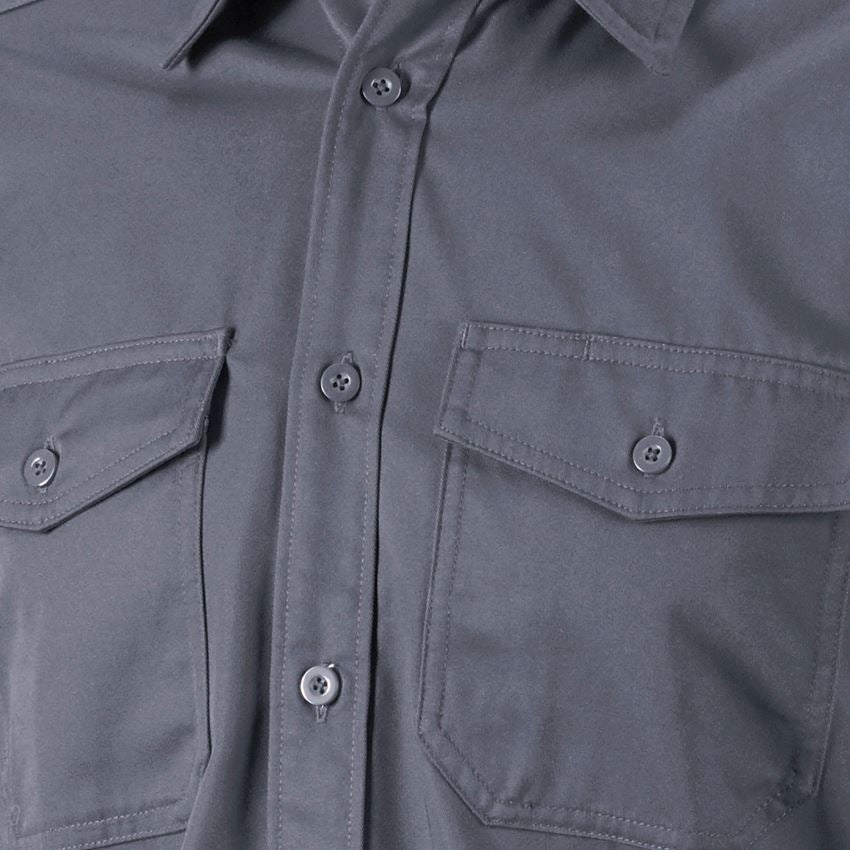 Temi: Camicia da lavoro e.s.classic, a manica lunga + grigio 2
