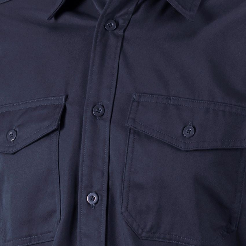 Maglie | Pullover | Camicie: Camicia da lavoro e.s.classic, a manica lunga + blu scuro 2