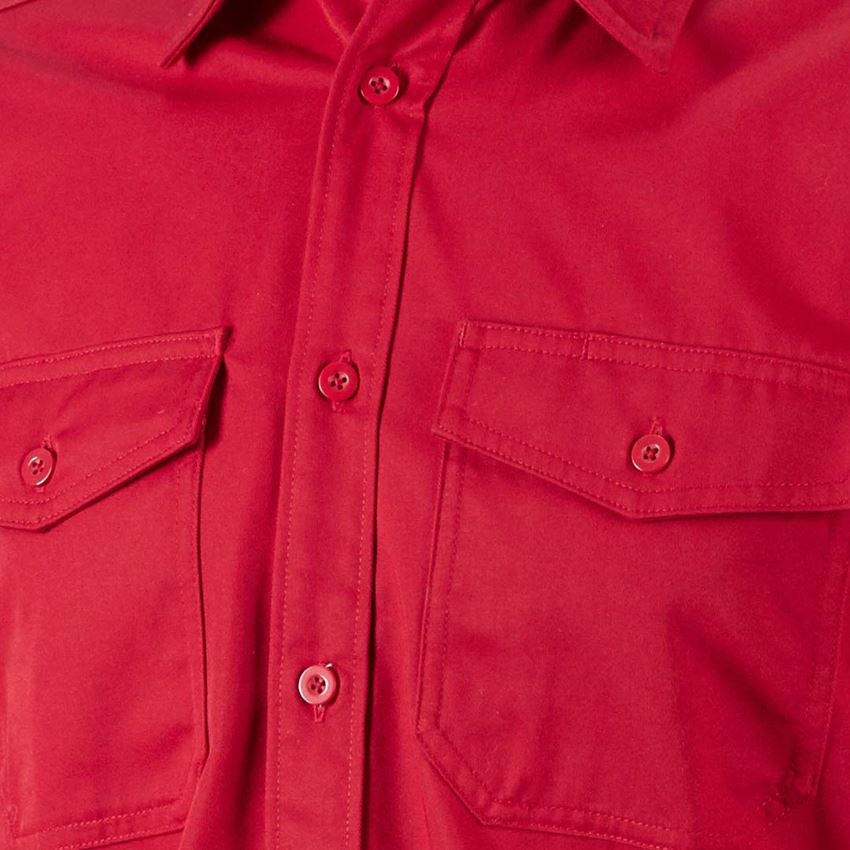Temi: Camicia da lavoro e.s.classic, a manica lunga + rosso 2
