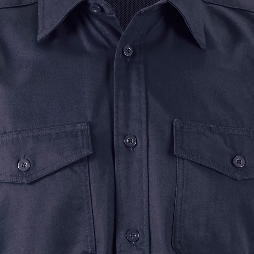 Temi: Camicia da lavoro e.s.classic, a manica corta + blu scuro 2