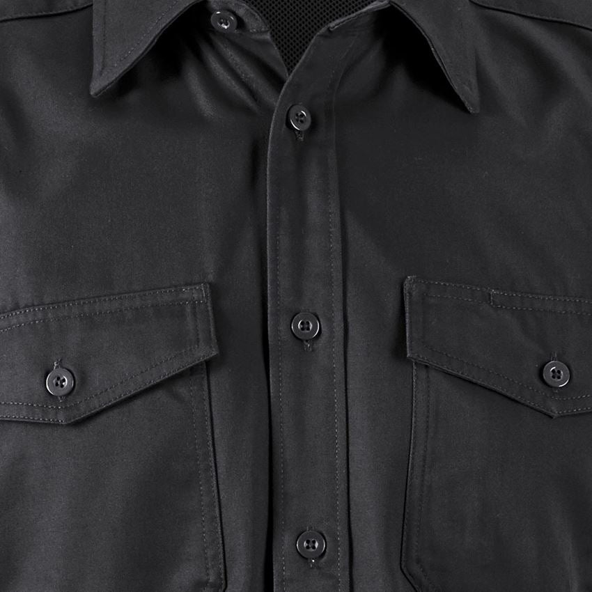 Maglie | Pullover | Camicie: Camicia da lavoro e.s.classic, a manica corta + nero 2