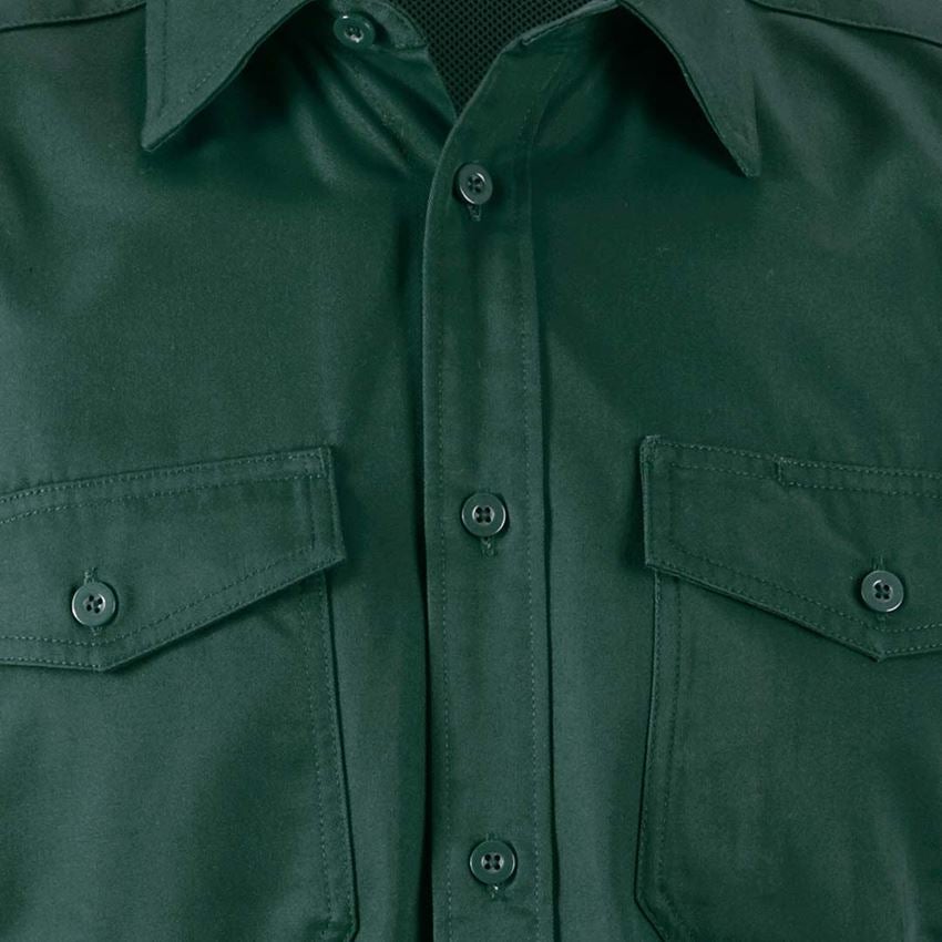 Maglie | Pullover | Camicie: Camicia da lavoro e.s.classic, a manica corta + verde 2