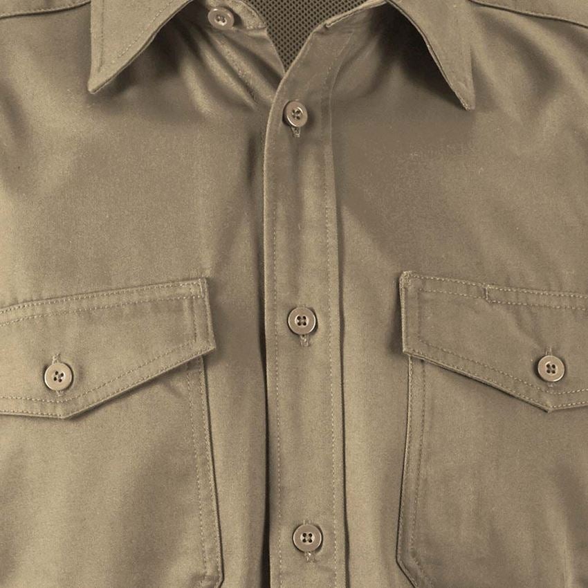 Shirts & Co.: Arbeitshemd e.s.classic, kurzarm + khaki 2