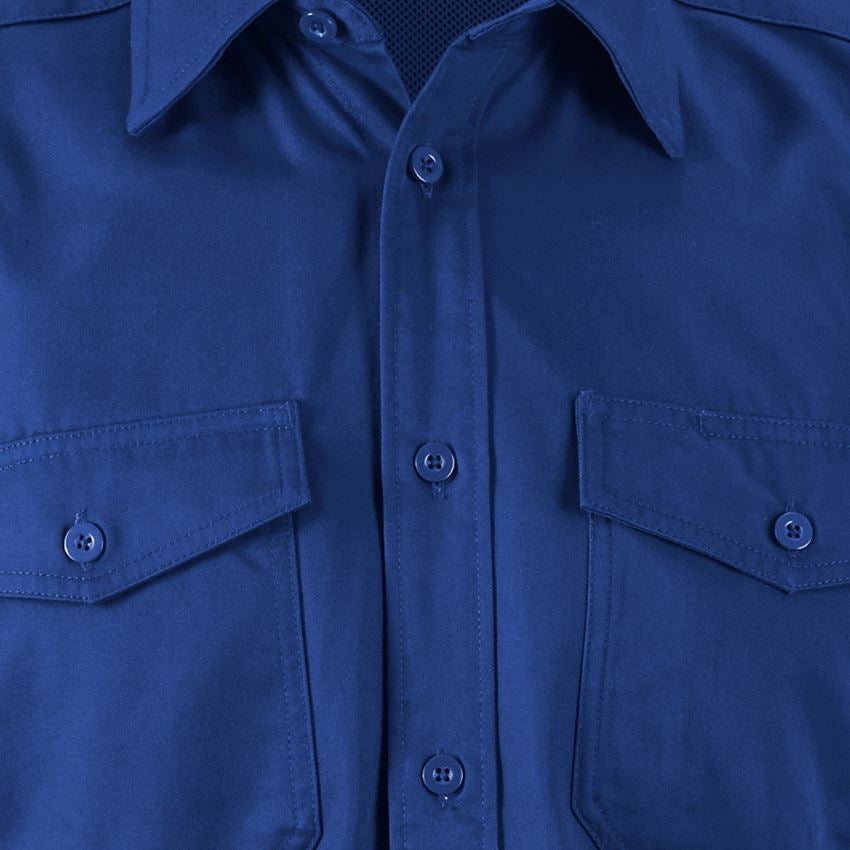 Shirts & Co.: Arbeitshemd e.s.classic, kurzarm + kornblau 2