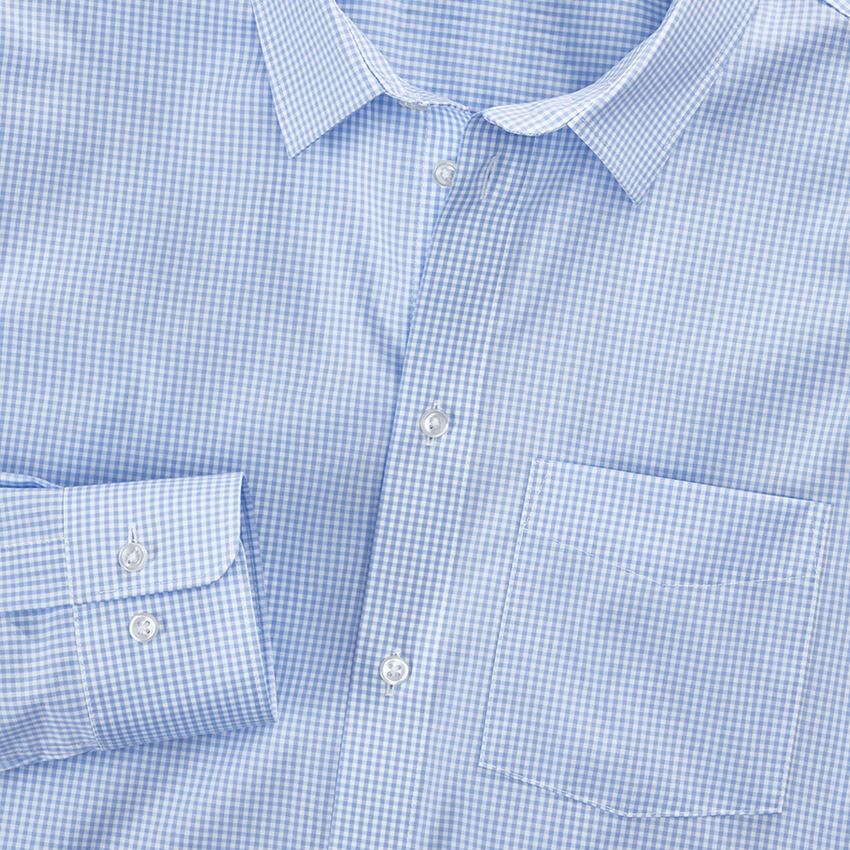 Temi: e.s. camicia Business cotton stretch, comfort fit + blu gelo a scacchi 3