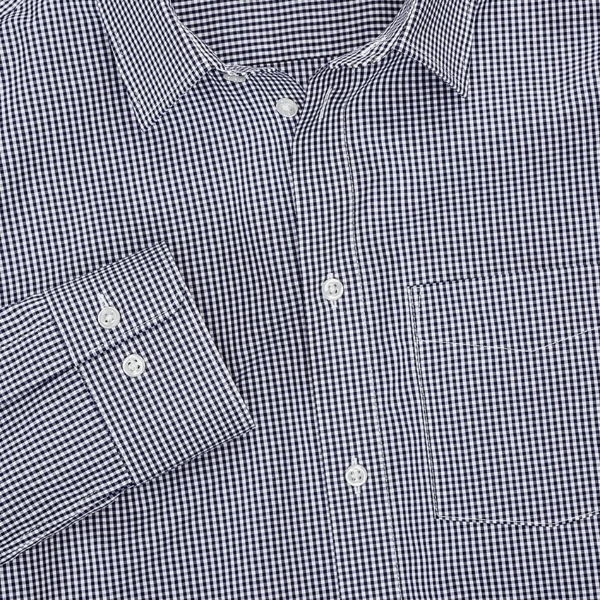 Maglie | Pullover | Camicie: e.s. camicia Business cotton stretch, comfort fit + blu scuro a scacchi 3