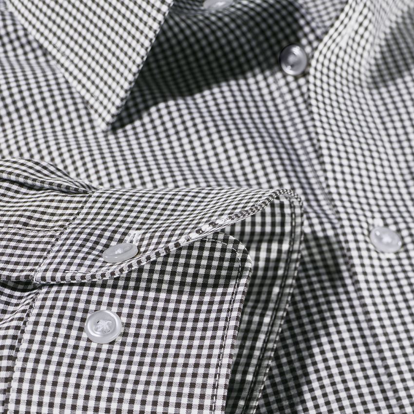 Maglie | Pullover | Camicie: e.s. camicia Business cotton stretch, slim fit + nero a scacchi 4