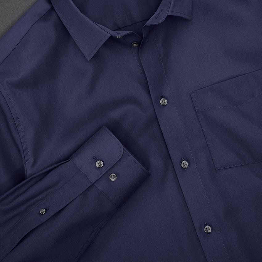 Temi: e.s. camicia Business cotton stretch, regular fit + blu scuro 3