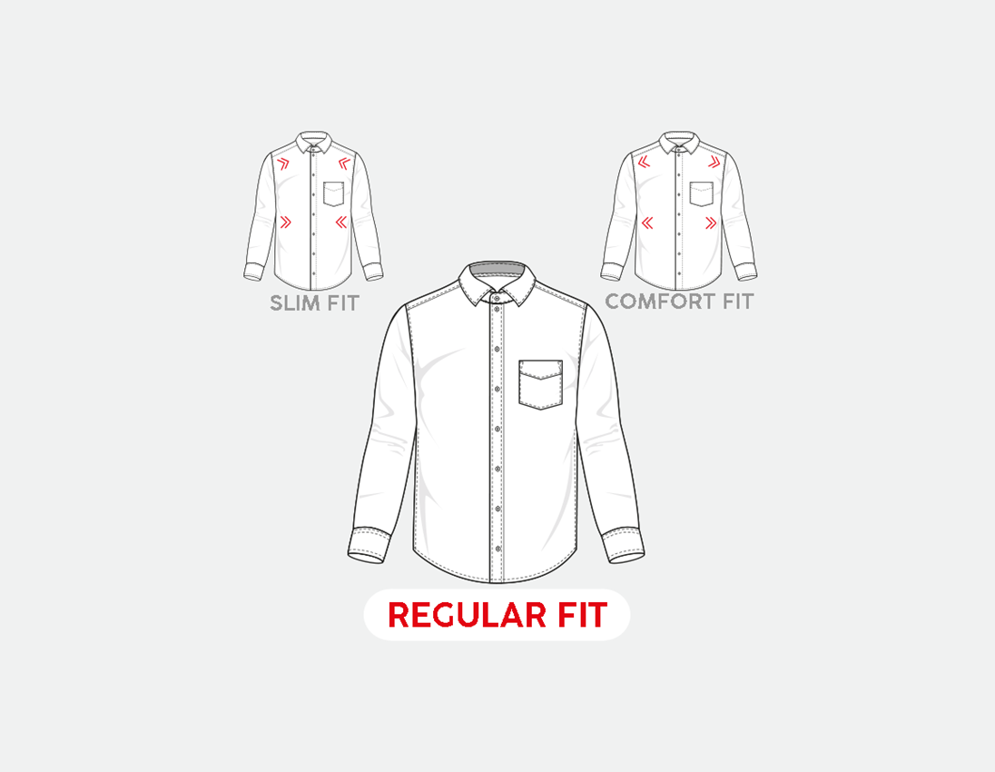 Temi: e.s. camicia Business cotton stretch, regular fit + grigio nebbia 2