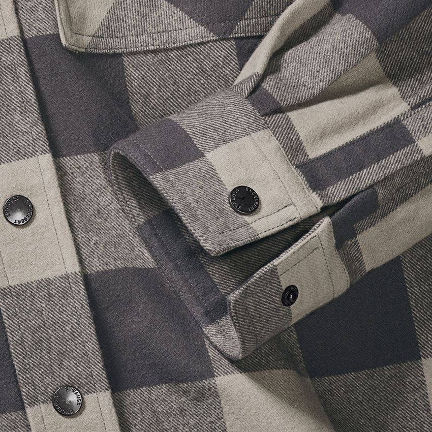 Maglie | Pullover | Camicie: Camicia a scacchi Allseason e.s.iconic + grigio delfino/grigio carbone 2