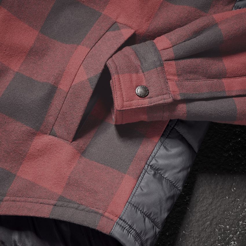Maglie | Pullover | Camicie: Camicia a scacchi Allseason e.s.iconic + rosso ossido/grigio carbone 2