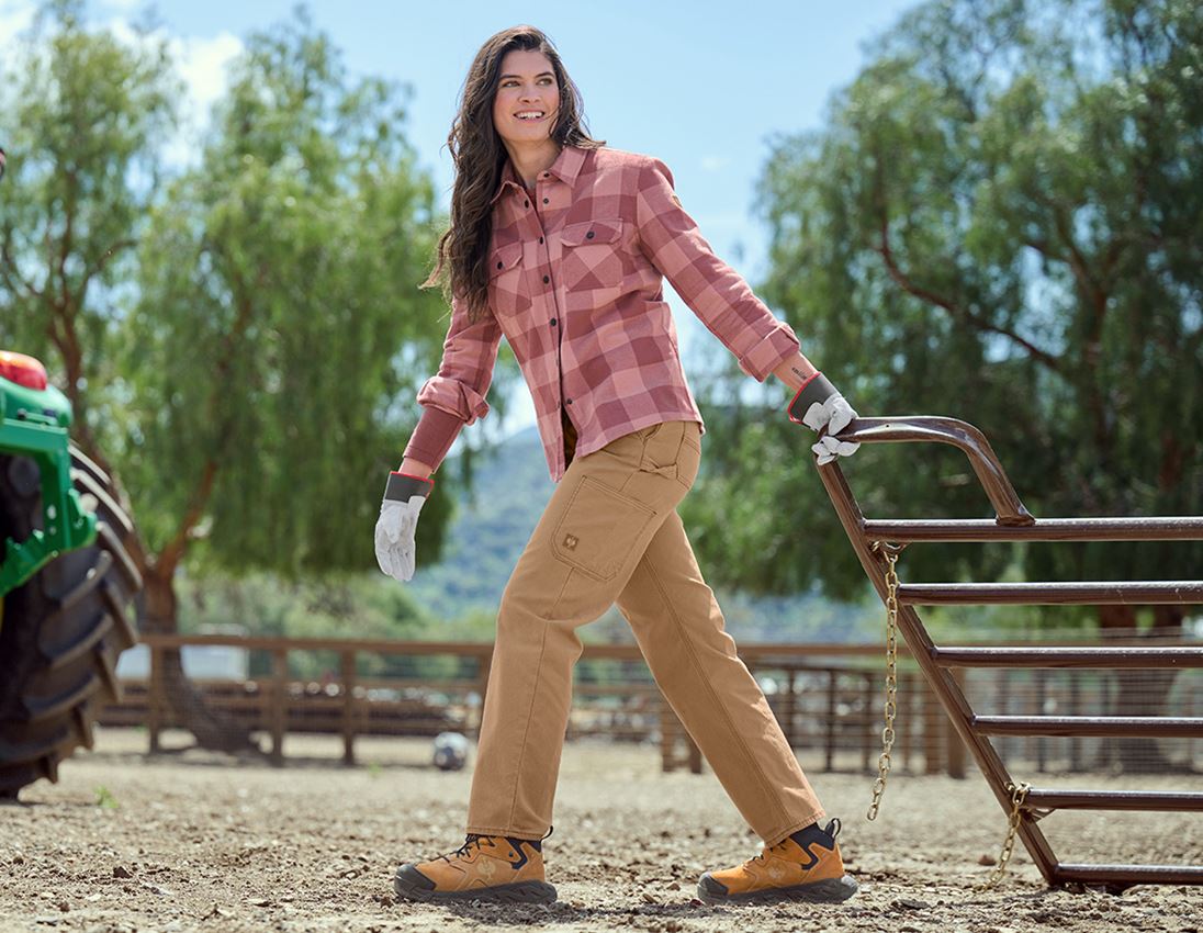 Maglie | Pullover | Bluse: Camicia a scacchi e.s.iconic, donna + rosa quarzo/rosso ossido 6